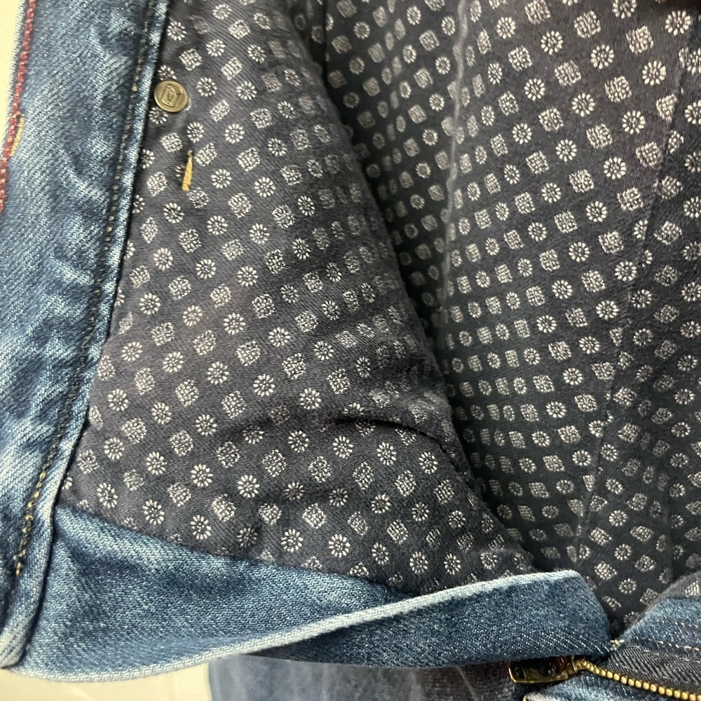 Lands' End Women's Straight Leg Blue Jeans - Picture 5 of 7
